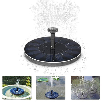 Skorter | Solar Energy Fountain Pump WaterSoft – For Pond, Birdbath or Garden Decoration