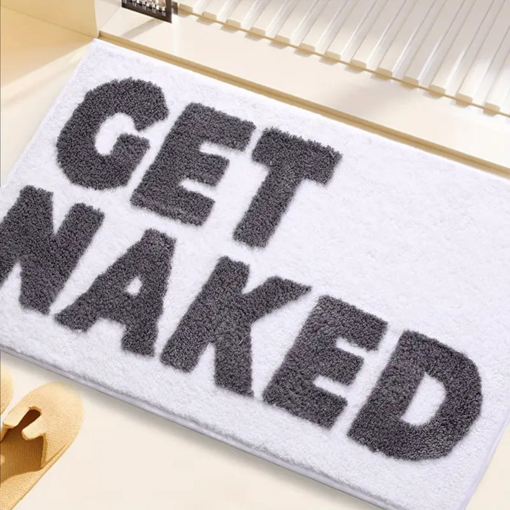Skorter | "Get Naked" Funny Bathroom Mat