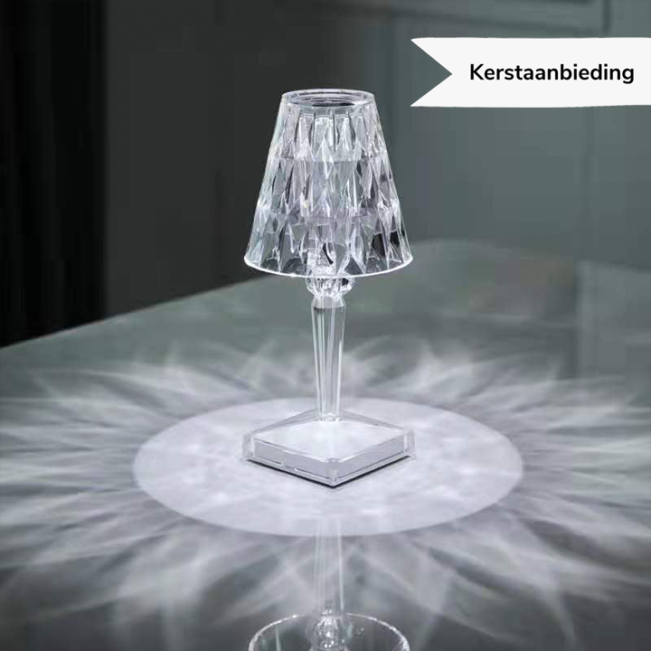 Skorter | LuxeCrystal Premium LED Table Lamp | Wireless | Dimmable Crystal Lighting | Mood Light & Decoration
