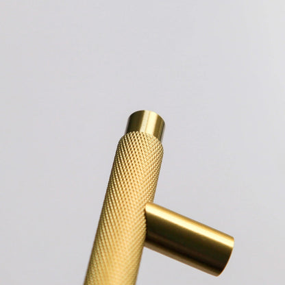 Skorter | Harrison Vintage Brass Knurled Furniture Handles