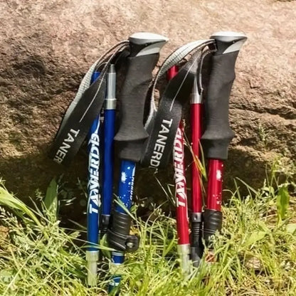 Skorter | Adjustable Foldable Trekking Pole for Hiking, Backpacking & Outdoor Adventures - Lightweight Aluminum Design