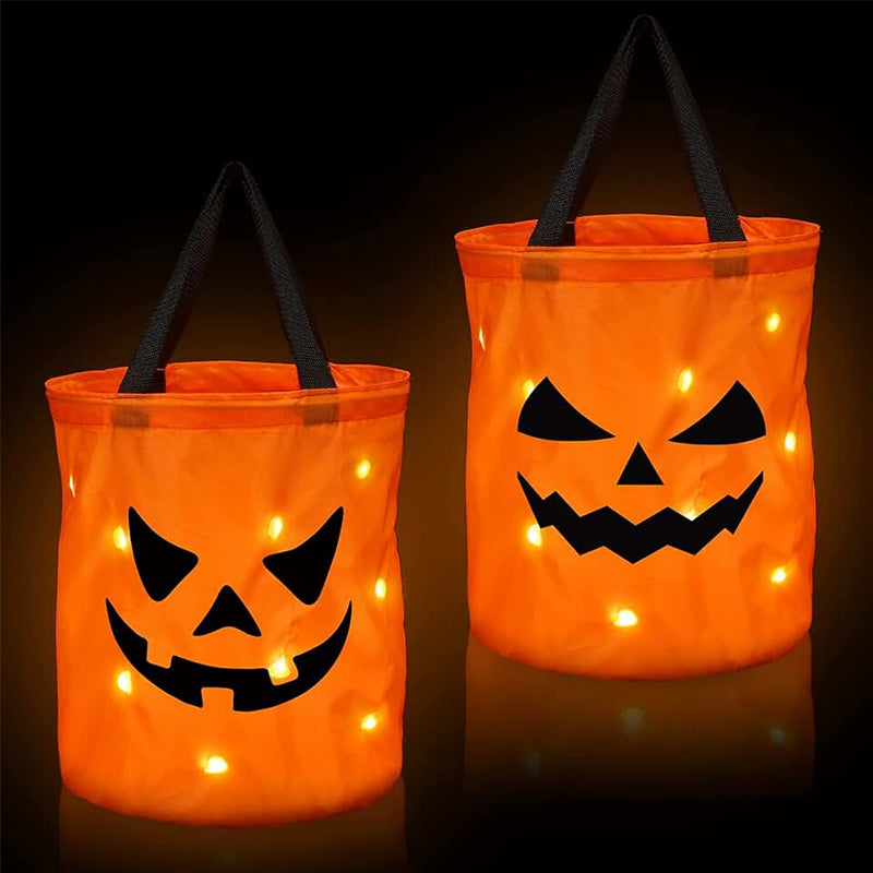 Skorter | Personalized glowing pumpkin bag