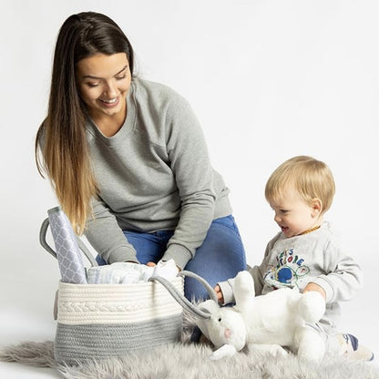 Skorter | Braided Grey Baby Essentials Organizer