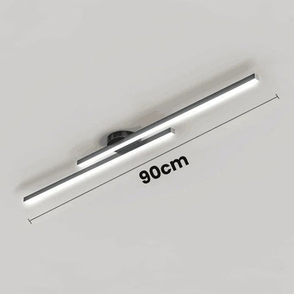 Skorter | Minimalist Modern Hallway Lights – Long Strip Linear Ceiling Lamp, Close-to-Ceiling Chandelier, Remote Dimmable for Home Interiors