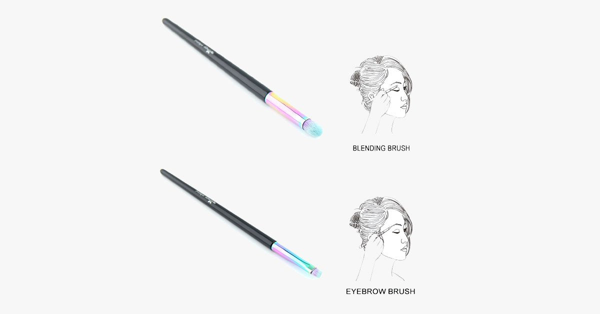 Skorter | Black Mermaid Rainbow Feather Set