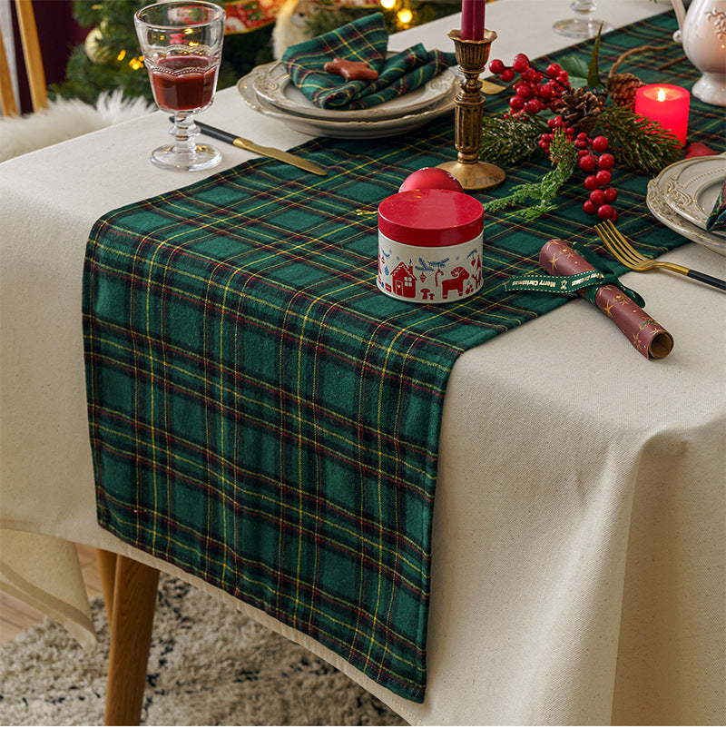 Skorter | Christmas Party Traditional Scottish Check Pattern Tablecloth
