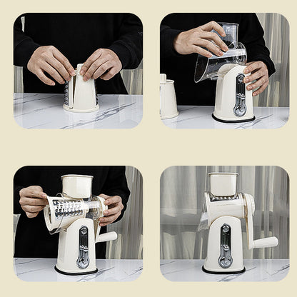 skorter | 5 In 1 Vegetable Slicer, Rotating Cheese Plane