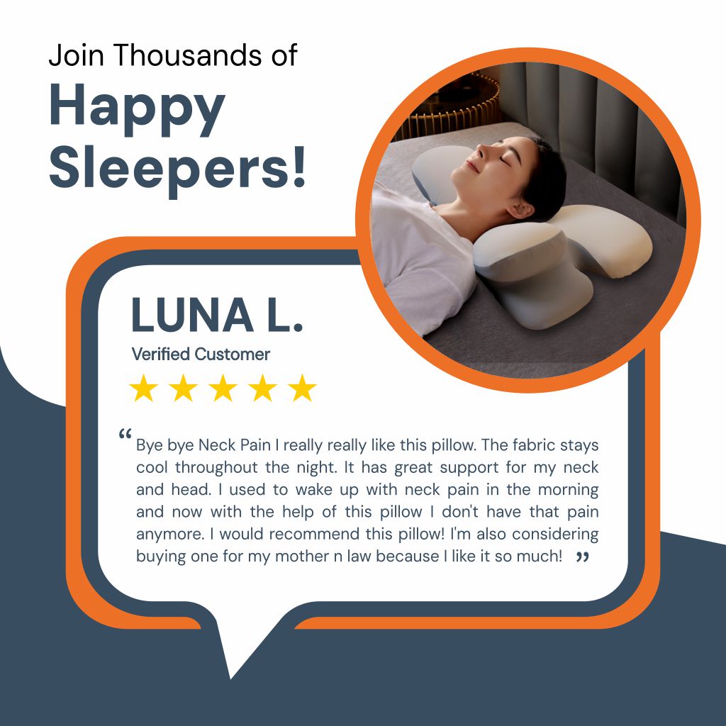 Skorter | Ergonomic Cervical Pillow | Memory Foam, Neck Support & Ideal for Restful Sleep
