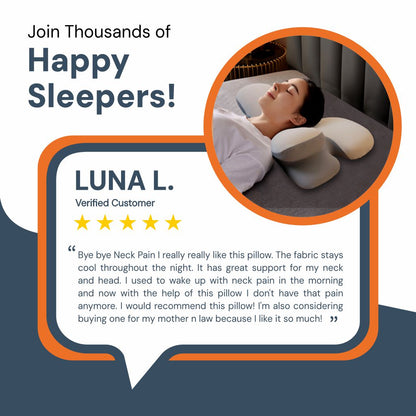 Skorter | Ergonomic Cervical Pillow | Memory Foam, Neck Support & Ideal for Restful Sleep