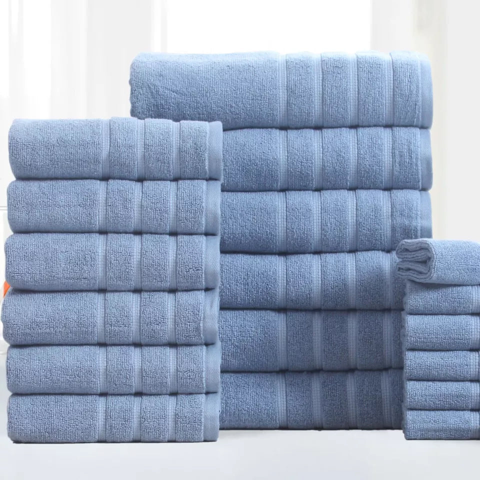 Skorter | 18-Bit: Bibb Home Zero Twist Egyptian Cotton Towel Set