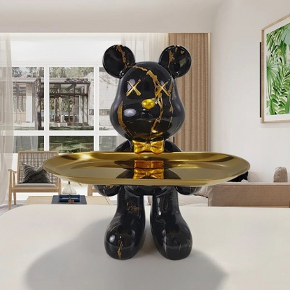 Skorter | CraftBear - Bear statue with tray