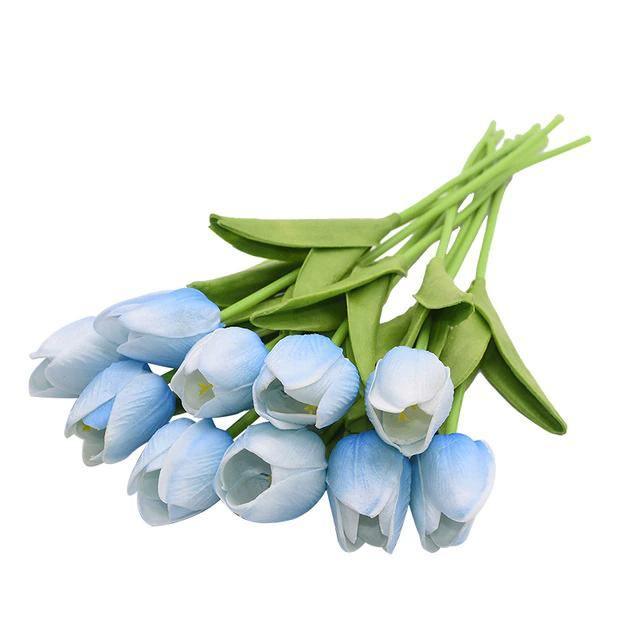 Skorter | 10-piece Faux-Tulip Artificial Flowers