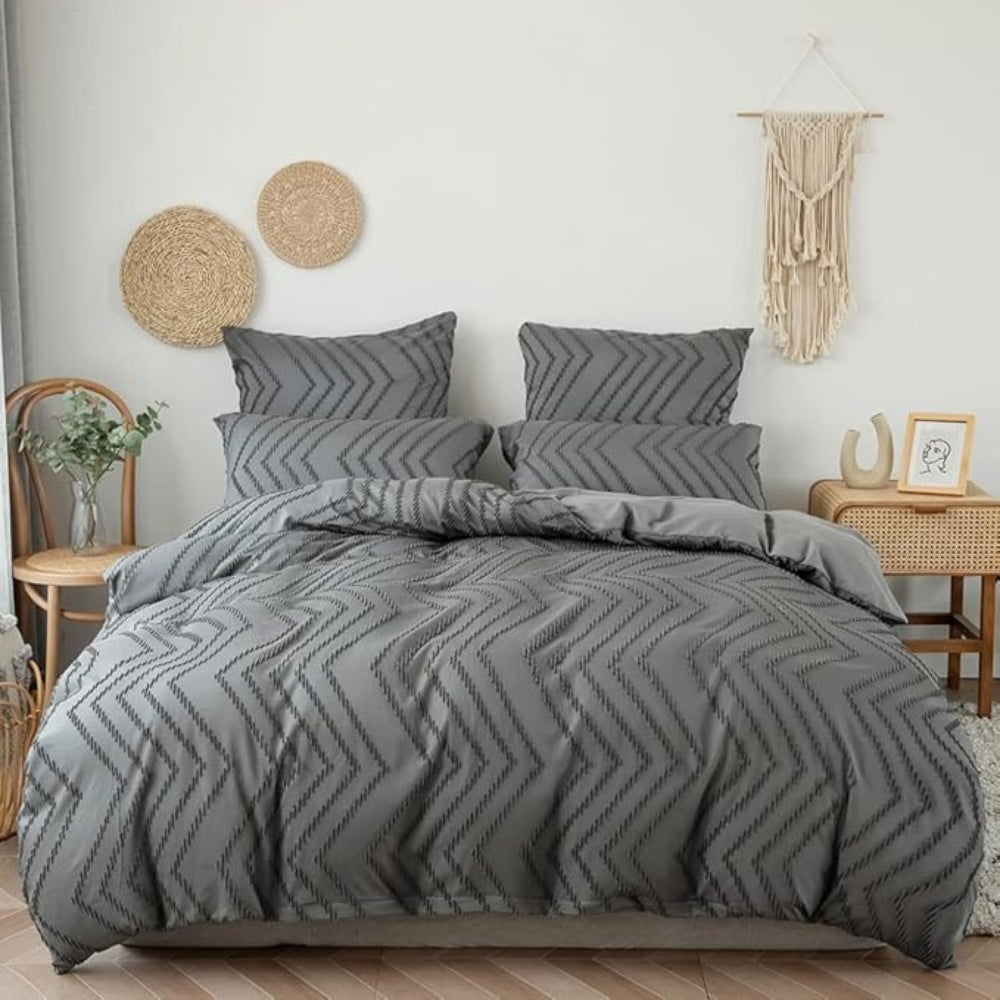 Skorter | Chevron Plush Quilt Cover | 3pcs Set