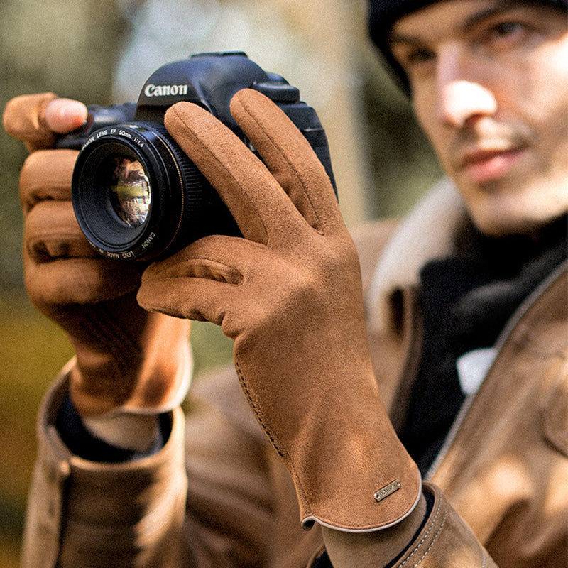 Skorter | Cold-resistant suede gloves