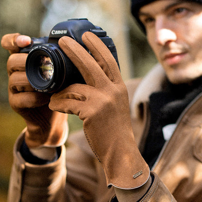 Skorter | Cold-resistant suede gloves