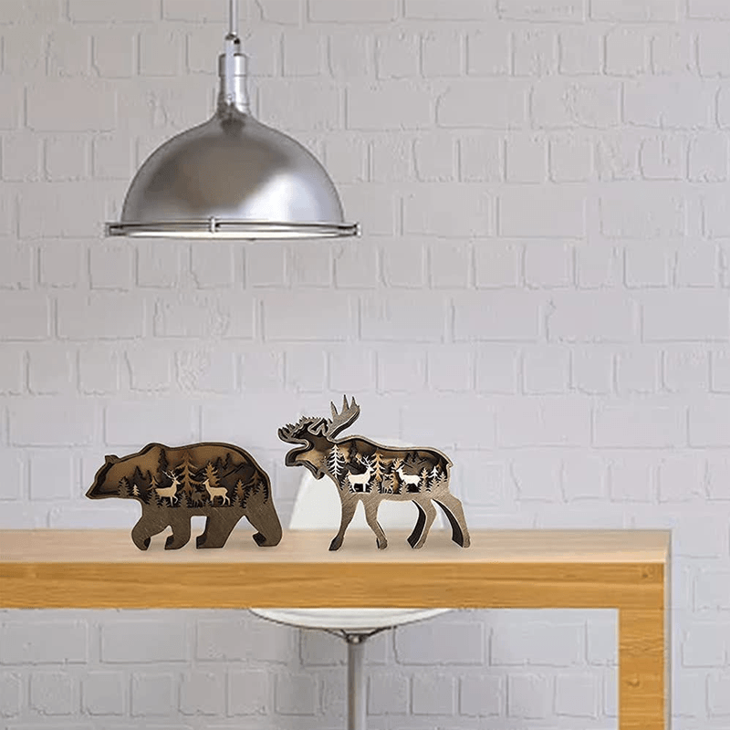 skorter | 3d Creative Wood Animal Carving Craft Gift