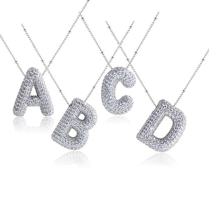 Skorter | Alphabet-Diamond-Pendant-Necklace