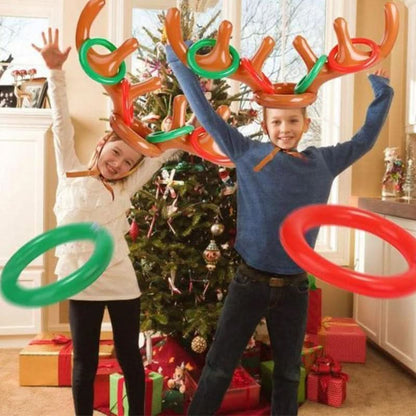 Skorter | Inflatable Reindeer Antler Ring Toss Game Set