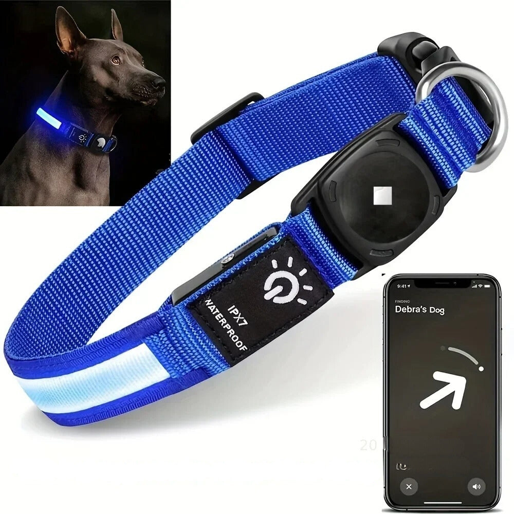 Skorter | Dog Collars – Waterproof LED Light Up Dog Collar with USB Rechargeable Glow, Dog Collars Illuminated for Night Safety, All Sizes