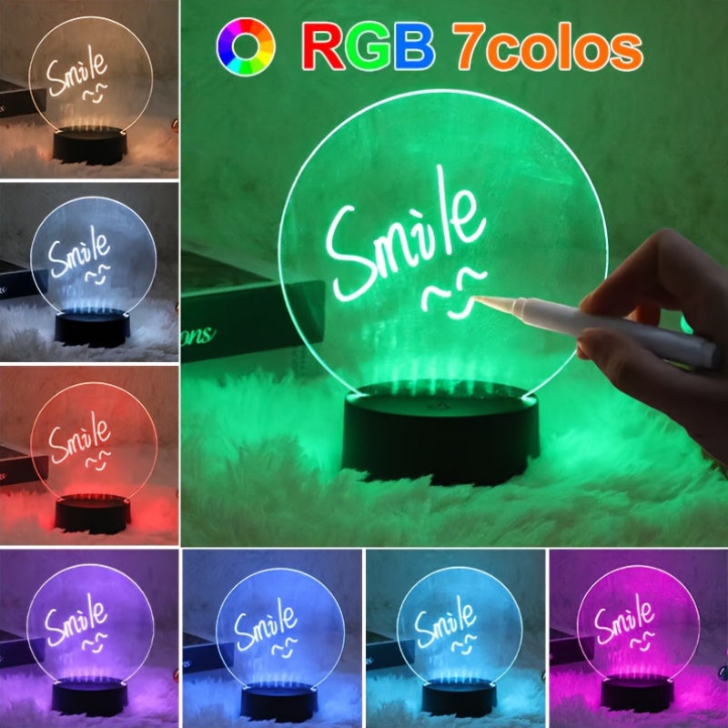 Skorter | 3DGlow - LED Night Light with 16 Color Changes and USB/Battery Power