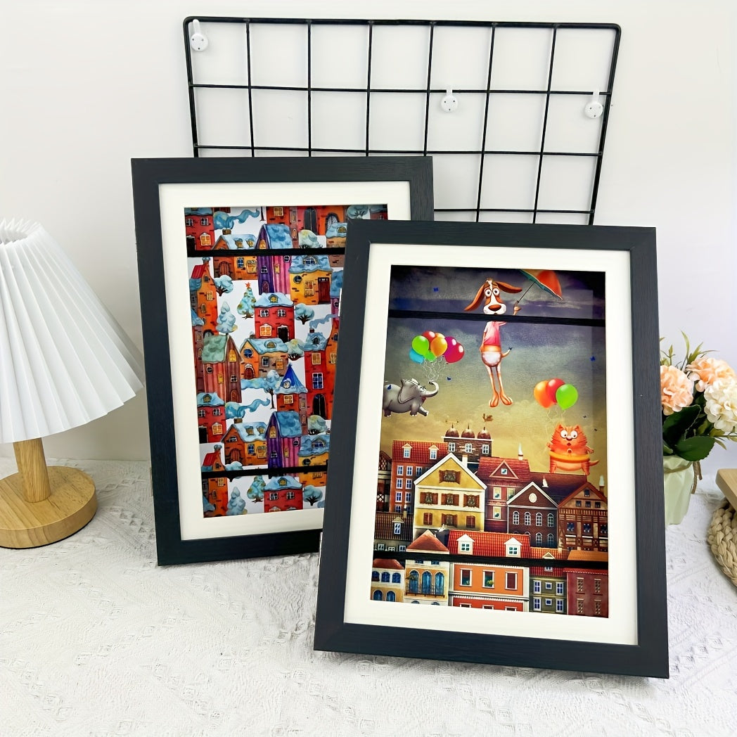Skorter | 2 pcs Art Frame - Replaceable Frames with or without Mat, Magnetic Photo Frames for Art Projects