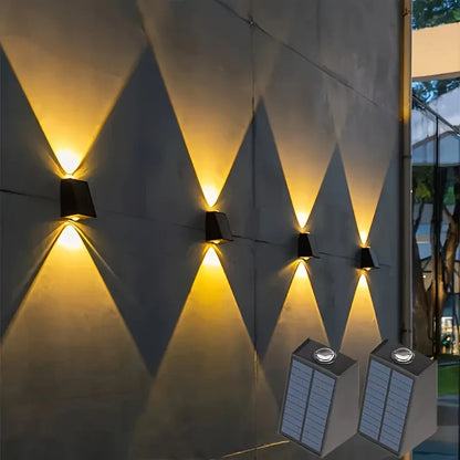 Skorter | Modern LED outdoor wall light with up & down light – Waterproof wall lamp for house facade and entrance area