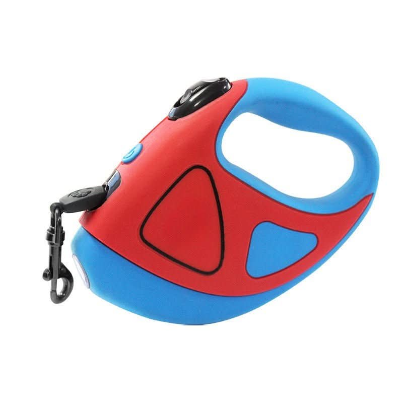 Skorter | BRIGHTLEASH – LED dog leash with reflectors & retraction mechanism for safe walks