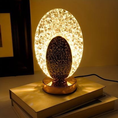Skorter | FeatherLamp - USB Touch Table Lamp with Peacock Feather Design, Infinite Dimmable LED Light