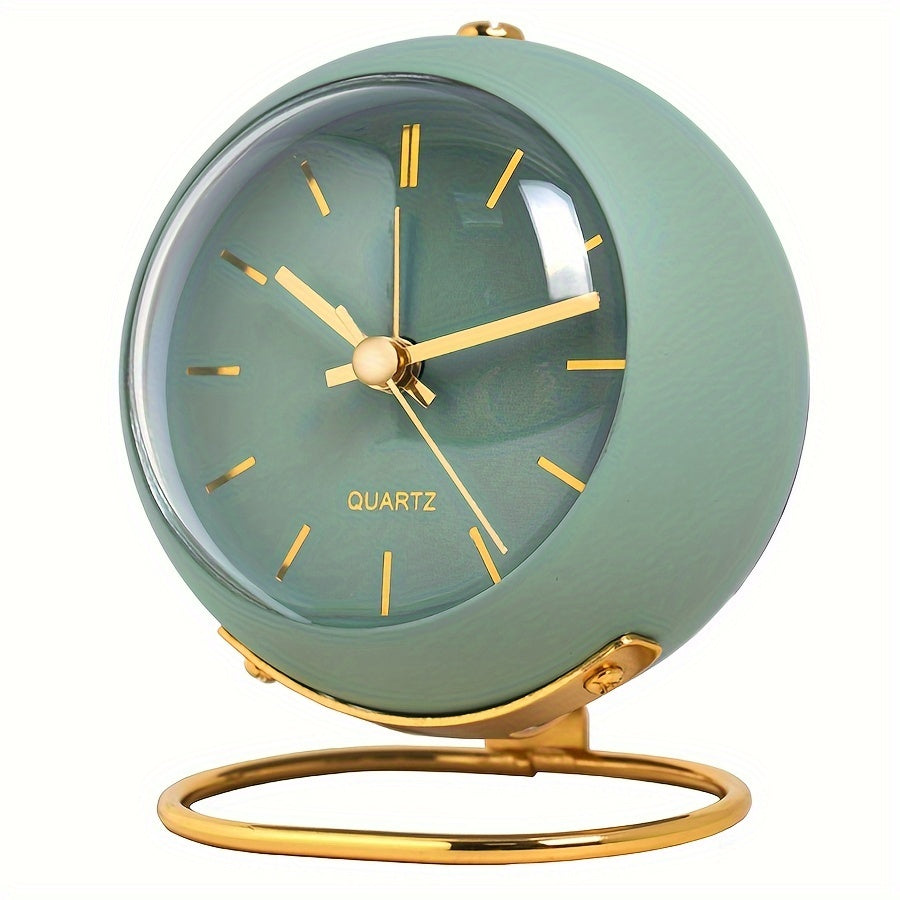 Skorter | EleganceTime - Stylish Quartz Alarm with Metal Frame