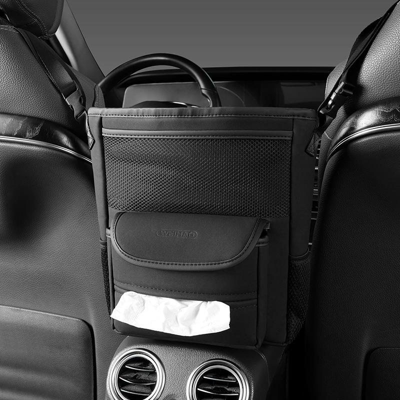 Skorter | Car Seat Gap Faux Fur Storage Hanging Bag Mesh Organizer