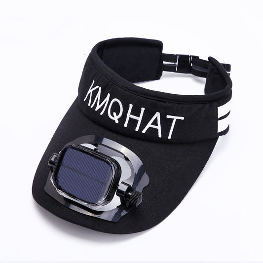 Skorter | Sun Visor Hat with Solar Powered Fan, for Camping, Hiking