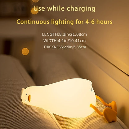 Skorter | Sleeping Duck Lamp - Rechargeable Dimmable Silicone Night Light