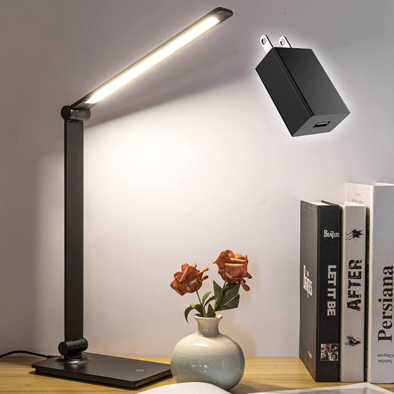 Skorter | Touch Control LED USB Table Lamp - Dimmable Table Lamps with USB Port (Includes AC Power Adapter)