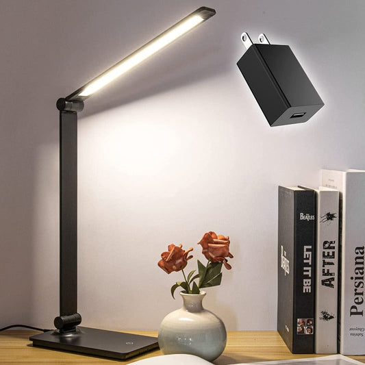 Skorter | Touch Control LED USB Table Lamp - Dimmable Table Lamps with USB Port (Includes AC Power Adapter)