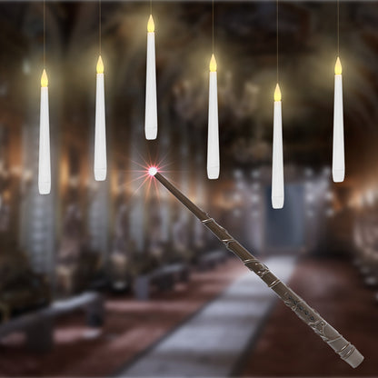 Skorter | 12-Piece Set LED Floating Candles with Remote Control – Battery Operated, Perfect for Christmas, Halloween & Home Decoration