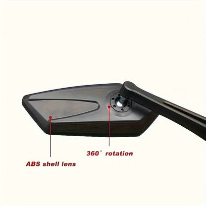 Skorter | 2 Pieces Adjustable HD Rearview Mirrors for Bike - 9in/23cm, Easy Installation, Durable