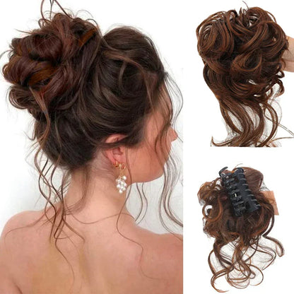 Skorter | Curly Hair Bun – Clip-in Hair Piece with Volume and Natural Look