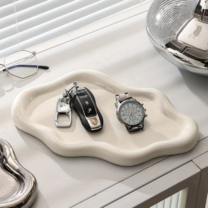 Skorter | CloudDish - Large Molded Ceramic Jewelry Bowl | For Chains, Earrings & Glasses