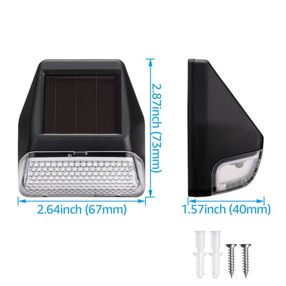 Skorter | 6 Pack Dusk-To-Dawn LED Solar Garden Lighting for Path, 4000K Cool White, Black