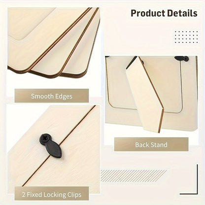Skorter | 10 pcs 5-inch Wooden Photo Frames - DIY Handmade in Modern Style, 12.45x17.02 cm, Table Decoration, Perfect for Family Memories and Home Decor