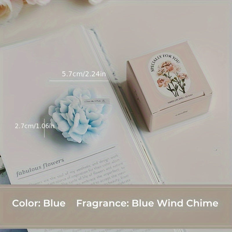 Skorter | 1pc Carnation Scented Candle – Decorative Candle for Mother's Day, Valentine's Day and Christmas