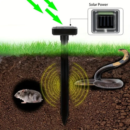 Skorter | Solar-powered snake and pest deterrent – Ultrasonic device for the garden
