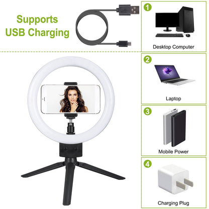 Skorter | 9" Dimmable LED Ring Light with Stand