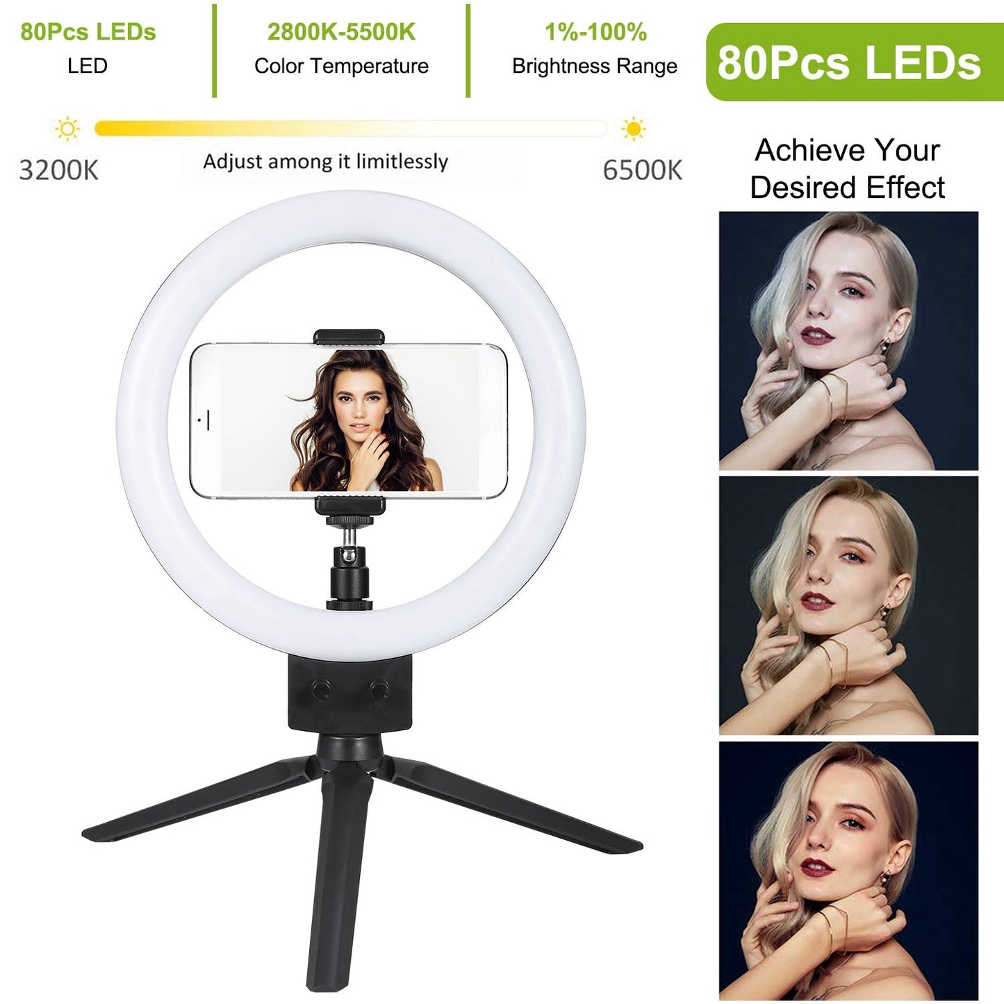 Skorter | 9" Dimmable LED Ring Light with Stand