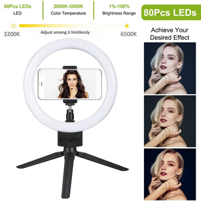 Skorter | 9" Dimmable LED Ring Light with Stand