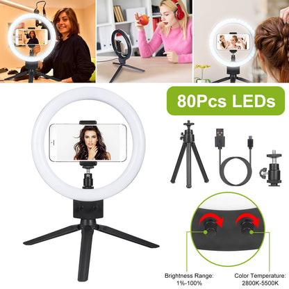 Skorter | 9" Dimmable LED Ring Light with Stand