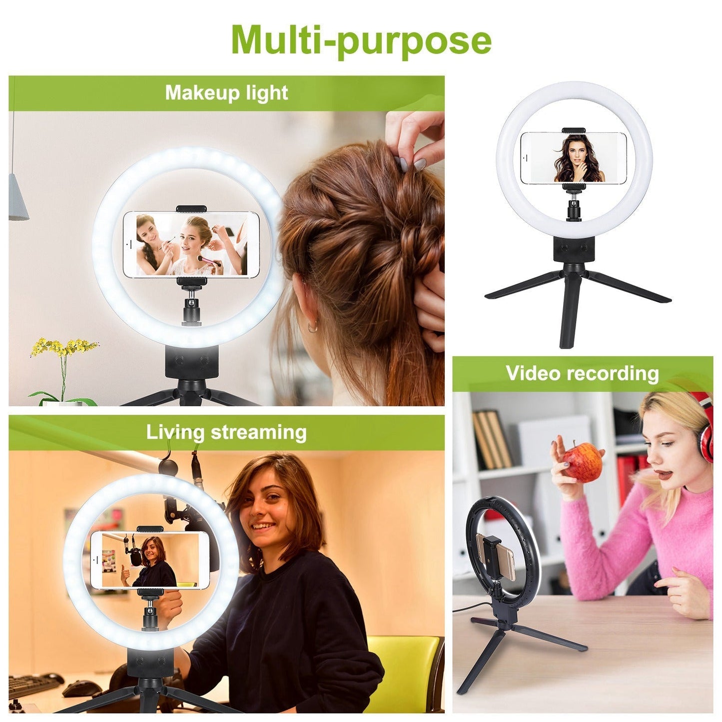 Skorter | 9" Dimmable LED Ring Light with Stand