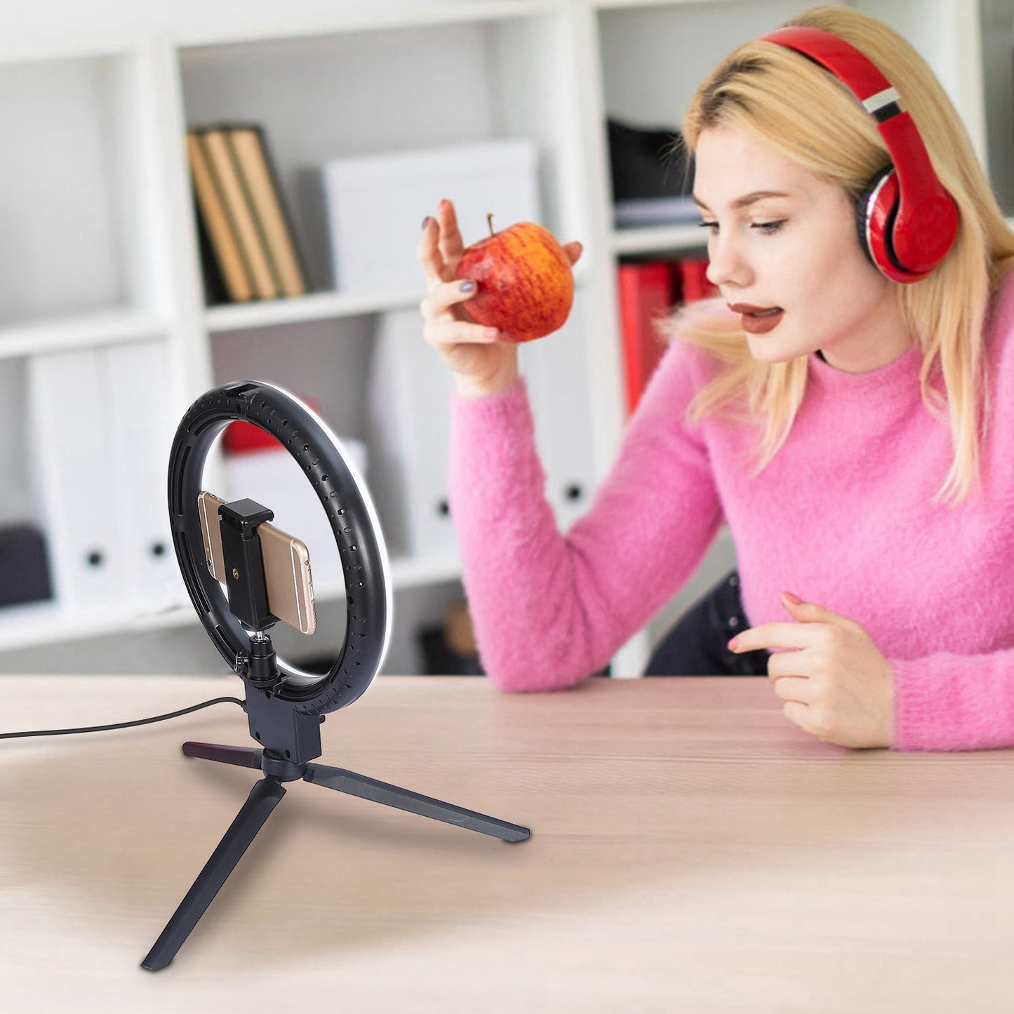 Skorter | 9" Dimmable LED Ring Light with Stand