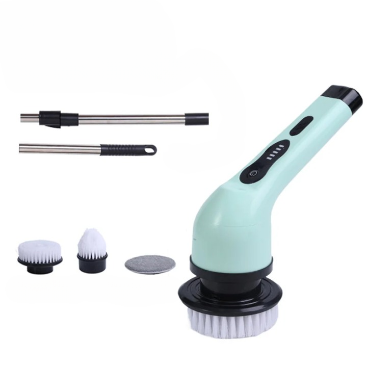 Skorter | 9-in-1 Electric Spin Cleaning Brush with LED Display – 1+1 FREE
