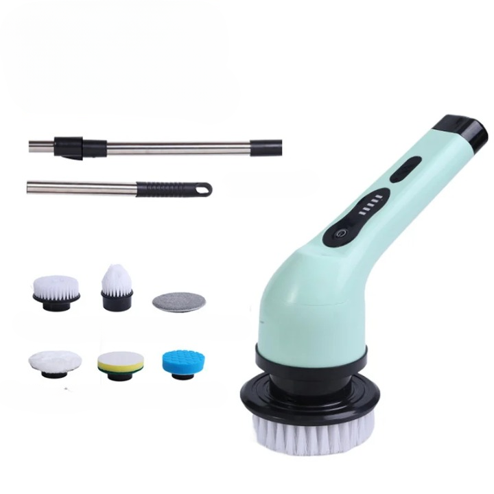Skorter | 9-in-1 Electric Spin Cleaning Brush with LED Display – 1+1 FREE